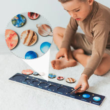 Load image into Gallery viewer, Image of a boy playing with a beautiful Montessori educational puzzle set
